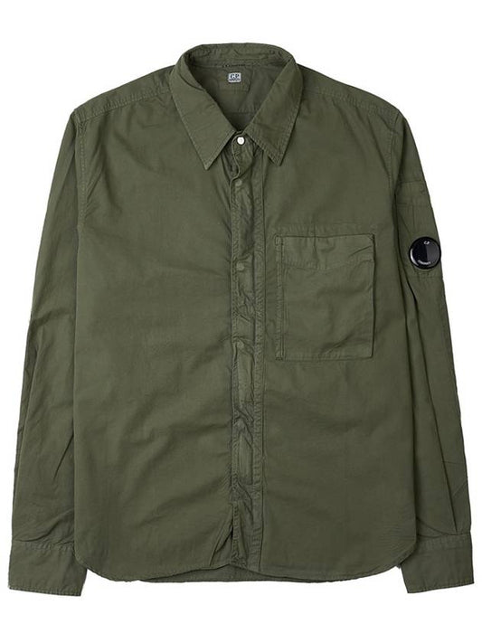 Gabardine Utility Shirt Bronze Green - CP COMPANY - BALAAN 2