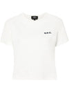 Boxy Micro Logo Short Sleeve T-Shirt White - A.P.C. - BALAAN 2