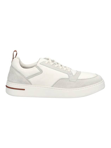 Newport Technical Fabric Walk Sneakers White - LORO PIANA - BALAAN 1