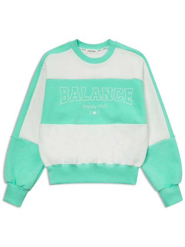 Balance Sweatshirt Long Sleeve T-Shirt Mint MCSS24TS3MT - MACKY - BALAAN 2