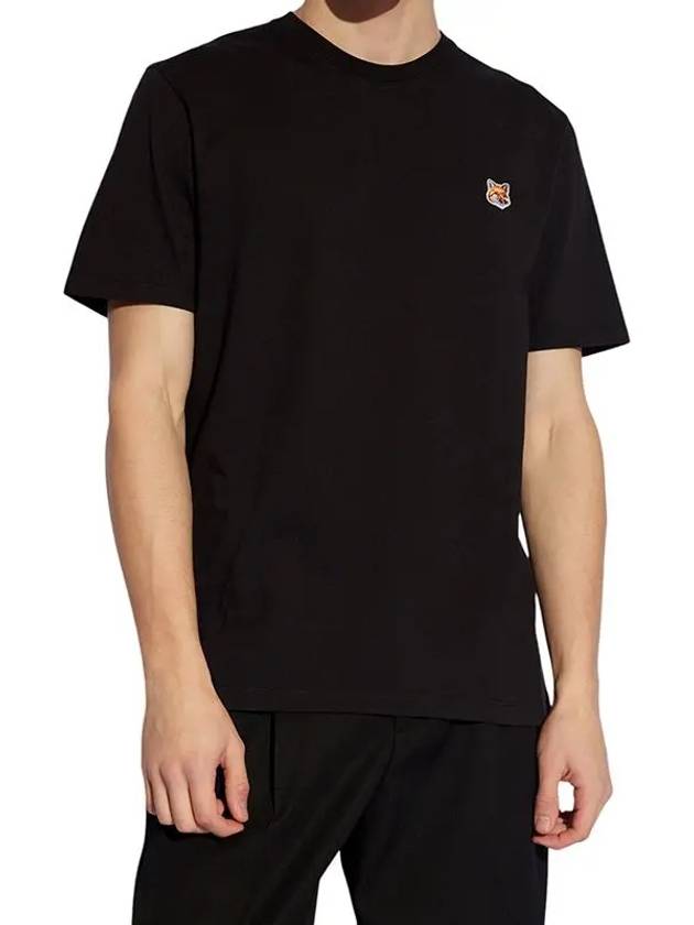 Fox Head Patch Classic Short Sleeve T-Shirt Black - MAISON KITSUNE - BALAAN 3