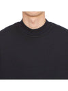 Ghost Piece Cotton Jersey Crew Neck Sweatshirt Navy - STONE ISLAND - BALAAN 7