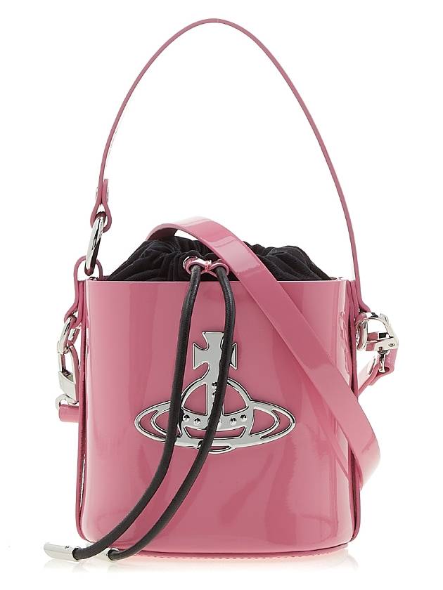 Daisy ORB Logo Leather Bucket Bag Pink Silver Medal - VIVIENNE WESTWOOD - BALAAN 2