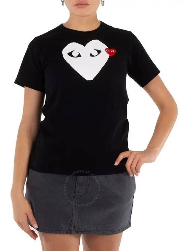 Play Big Heart Short Sleeve T-Shirt Black - COMME DES GARCONS - BALAAN 5