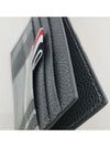 4-Bar Madras Pebble Grain Leather Card Wallet - THOM BROWNE - BALAAN 7