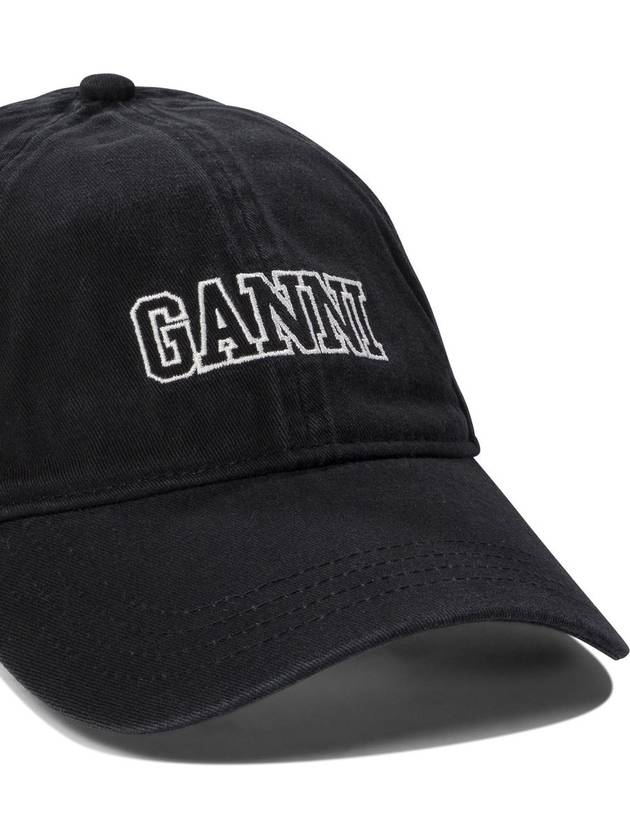 Logo Ball Cap Black - GANNI - BALAAN 5