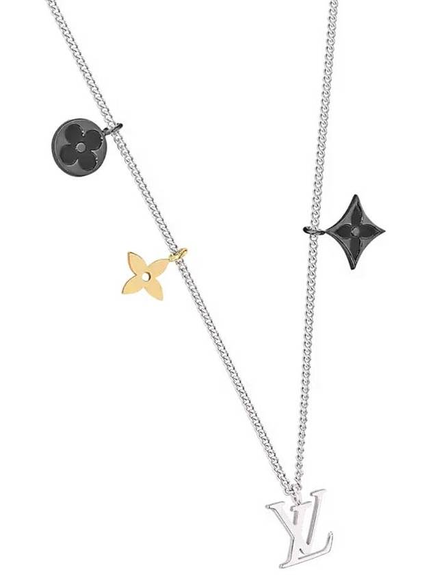 LV Instinct Pendant Necklace Silver - LOUIS VUITTON - BALAAN 3