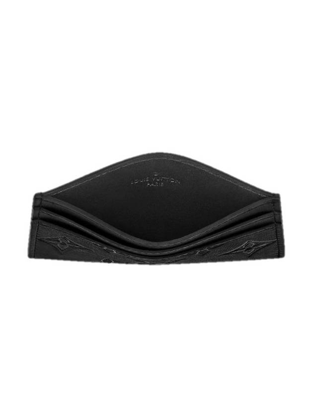 Monogram Double Card Wallet Black - LOUIS VUITTON - BALAAN 3