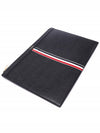 Pebble Grain Three Stripes Medium Clutch Bag Black - THOM BROWNE - BALAAN 6