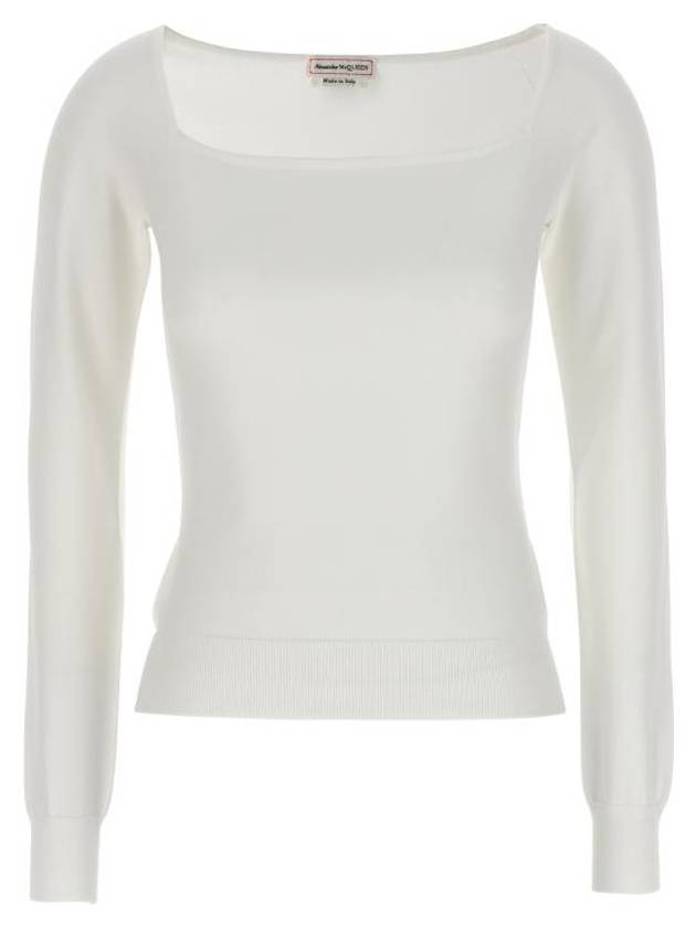 Long Sleeve T-Shirt 780452Q1A8G9026 White - ALEXANDER MCQUEEN - BALAAN 1