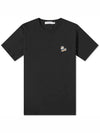 Dressed Fox Patch Classic Short Sleeve T-Shirt Black - MAISON KITSUNE - BALAAN 3