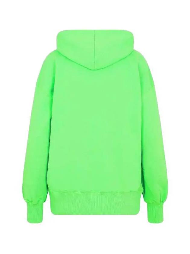 Milano Brushed Logo Hoodie Green - MSGM - BALAAN 4