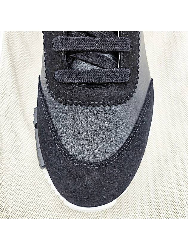 Bouncing Leather Low Top Sneakers Noir - HERMES - BALAAN 5