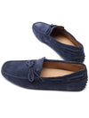 Men's Gommino Suede Driving Shoes Navy - TOD'S - BALAAN 7