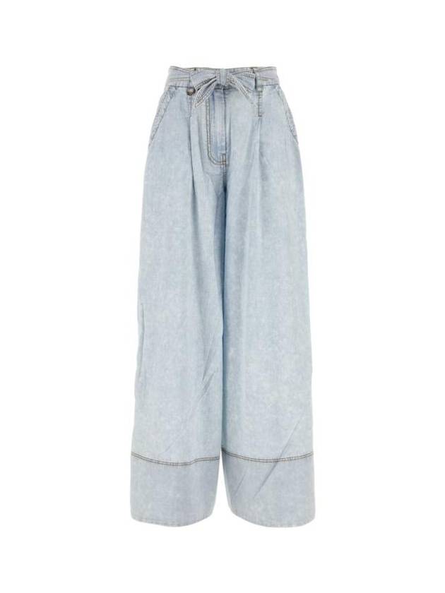 24FW Straight Pants 9664PZES BLSMK Light Blue - ZIMMERMANN - BALAAN 1