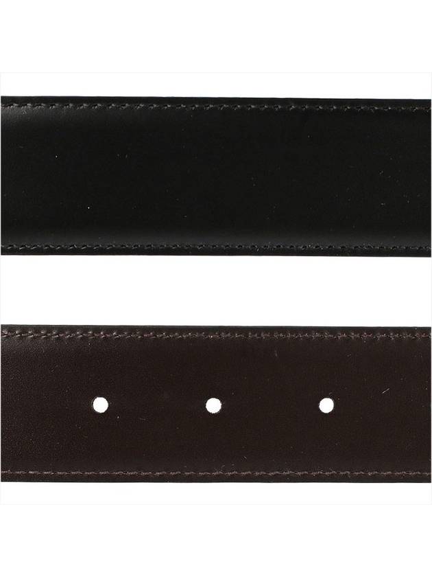 Gancini Reversible Adjustable Calfskin Leather Belt Black - SALVATORE FERRAGAMO - BALAAN 5