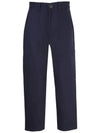 Women's Tailored Crop Pants Navy E21FT612 280 410 - AMI - BALAAN 1