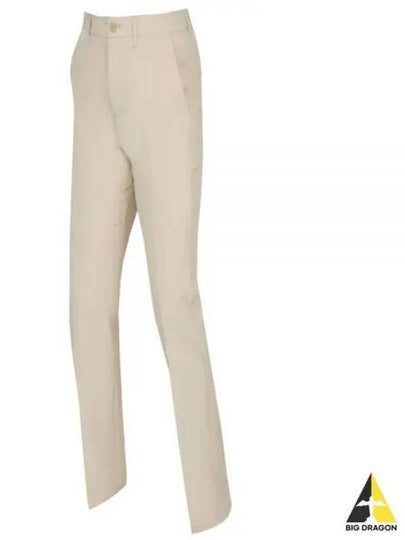 Water Repellent Regular Fit Straight Pants Beige - HUGO BOSS - BALAAN 2