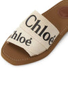 Woody Logo Flat Mule Slippers White - CHLOE - BALAAN 8