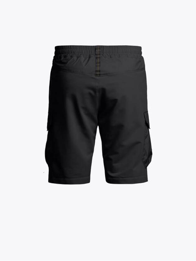 Men's Boyce Logo Patch Drawstring Shorts Black - PARAJUMPERS - BALAAN 3