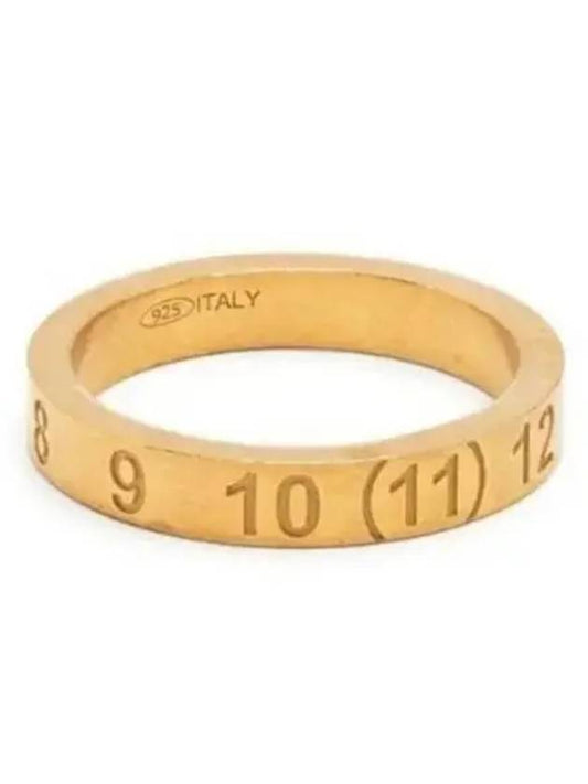 Numerical Engraved Logo Ring Gold - MAISON MARGIELA - BALAAN 2