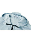 Wappen Old Effect Hooded Jacket Light Blue - STONE ISLAND - BALAAN 4