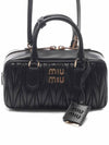 Arcadie Matelasse Nappa Leather Tote Bag Black - MIU MIU - BALAAN 2