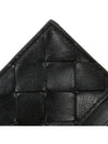 Intrecciato Leather Card Wallet Black - BOTTEGA VENETA - BALAAN 6