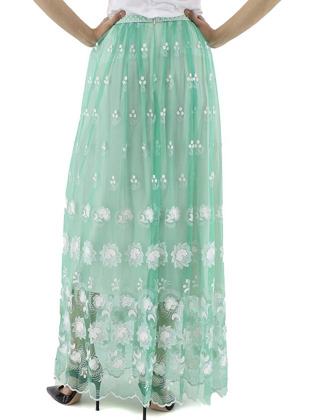 Burberry Ladies Floor-length Embroidered Tulle Skirt, Brand Size 6 (US Size 4) - BURBERRY - BALAAN 3