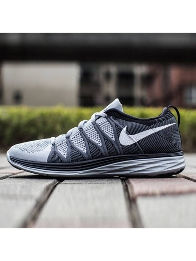 Flyknit Luna Low Top Sneakers Grey - NIKE - BALAAN 2