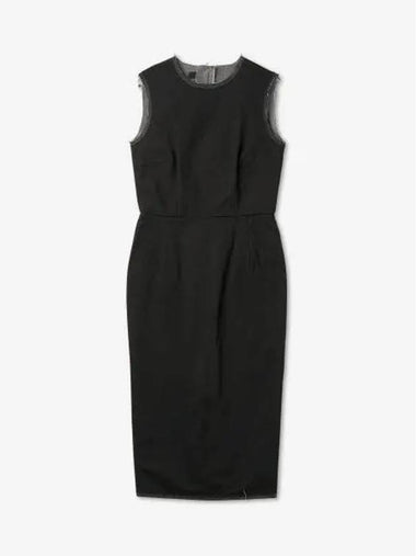 Back button fit dress black 231W4640099 - RAF SIMONS - BALAAN 1