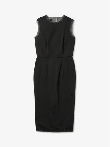 Back button fit dress black 231W4640099 - RAF SIMONS - BALAAN 1