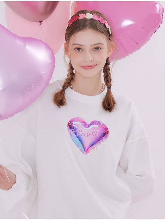 Balloon Present Sweatshirt Ivory - METAPHER - BALAAN 1