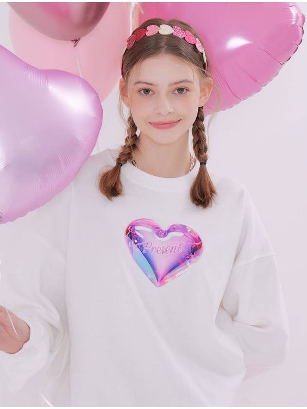 Balloon Present Sweatshirt Ivory - METAPHER - BALAAN 2