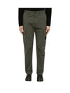 Compass Badge Gabardine Cargo Straight Pants Green - STONE ISLAND - BALAAN 2