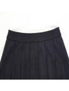 Cotton Loopback Mini A-Line Skirt Navy - THOM BROWNE - BALAAN.