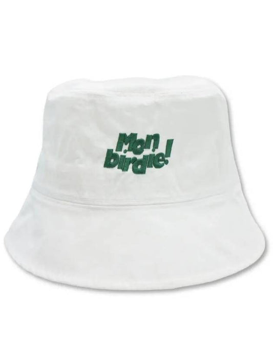 Windproof nylon bucket hat WHITE - MONBIRDIE GOLF - BALAAN 2