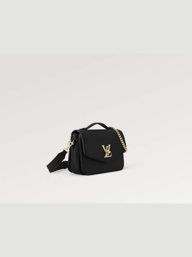 Oxford Lockme Leather Shoulder Bag Black - LOUIS VUITTON - BALAAN 3