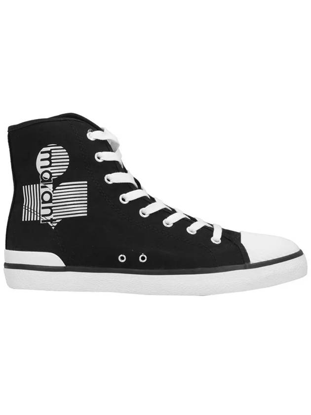 Benkin Logo High Top Sneakers Black - ISABEL MARANT - BALAAN 3