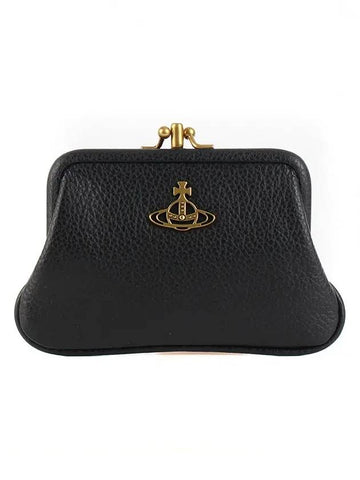 Women's Jordan Double Frame Coin Wallet Black - VIVIENNE WESTWOOD - BALAAN.