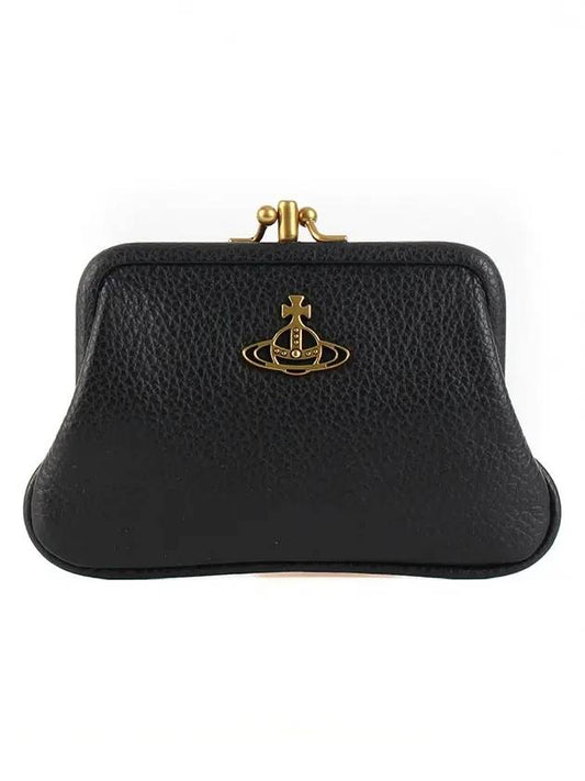 Women's Jordan Double Frame Coin Wallet Black - VIVIENNE WESTWOOD - BALAAN.