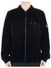 Wappen Patch Corduroy Cotton Long Sleeve Shirt Navy - STONE ISLAND - BALAAN 3