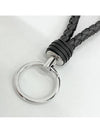 Intrecciato Leather Key Holder Black - BOTTEGA VENETA - BALAAN 3