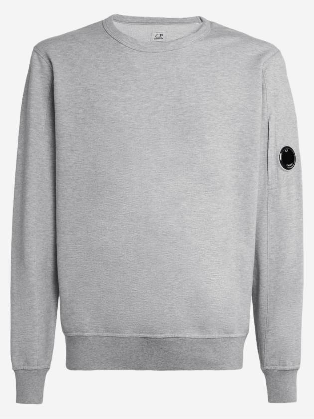 Light Fleece Sweatshirt Grey Melange - CP COMPANY - BALAAN 2