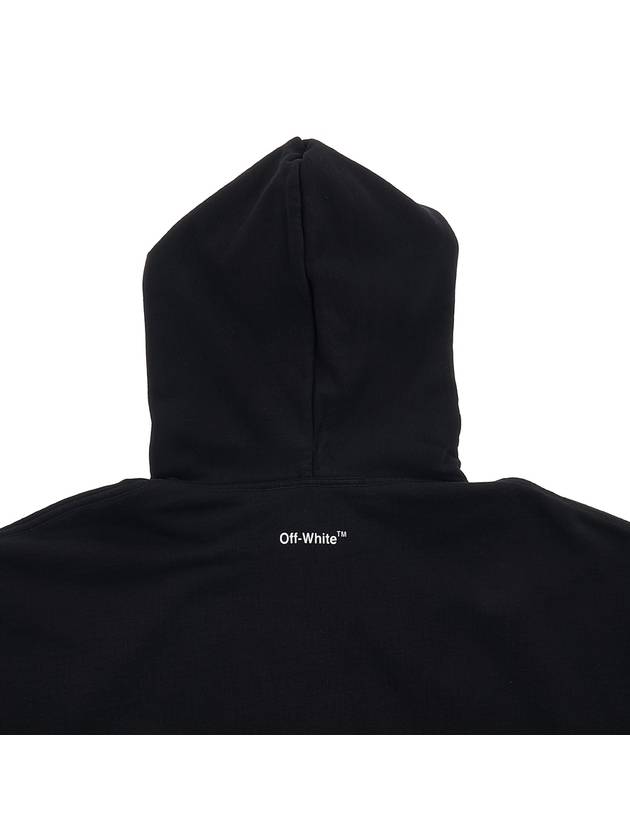 Arrow Logo Print Hoodie Black - OFF WHITE - BALAAN 9