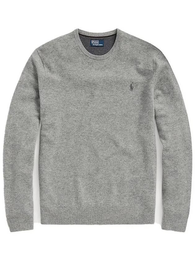 Logo Basic Pullover Knit Top Grey - POLO RALPH LAUREN - BALAAN 2