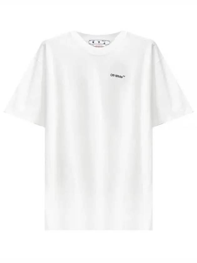 Wave Diag Slim Short Sleeve T Shirt White - OFF WHITE - BALAAN 2