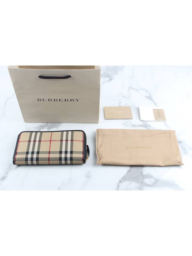 Vintage check zipper long wallet - BURBERRY - BALAAN 2