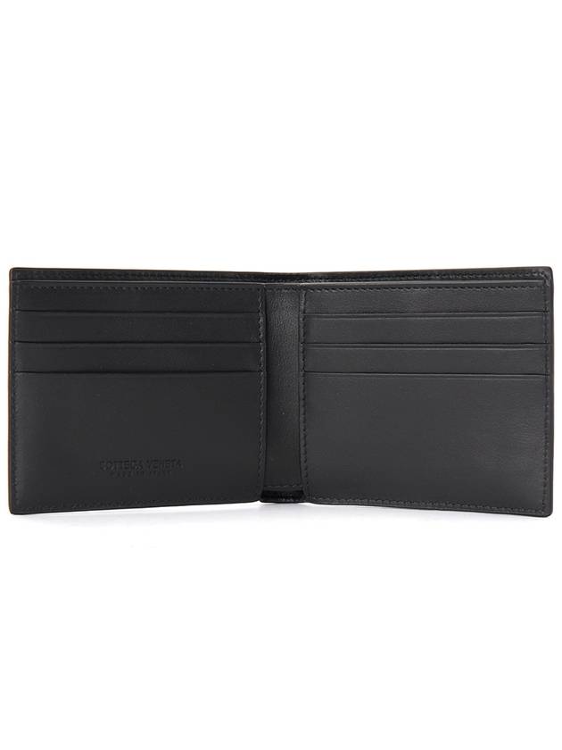 Men's Intrecciato Half Wallet Black - BOTTEGA VENETA - BALAAN 5