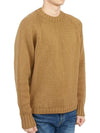 Men’s Merino Wool Knit Top Brown - TEN C - BALAAN 4